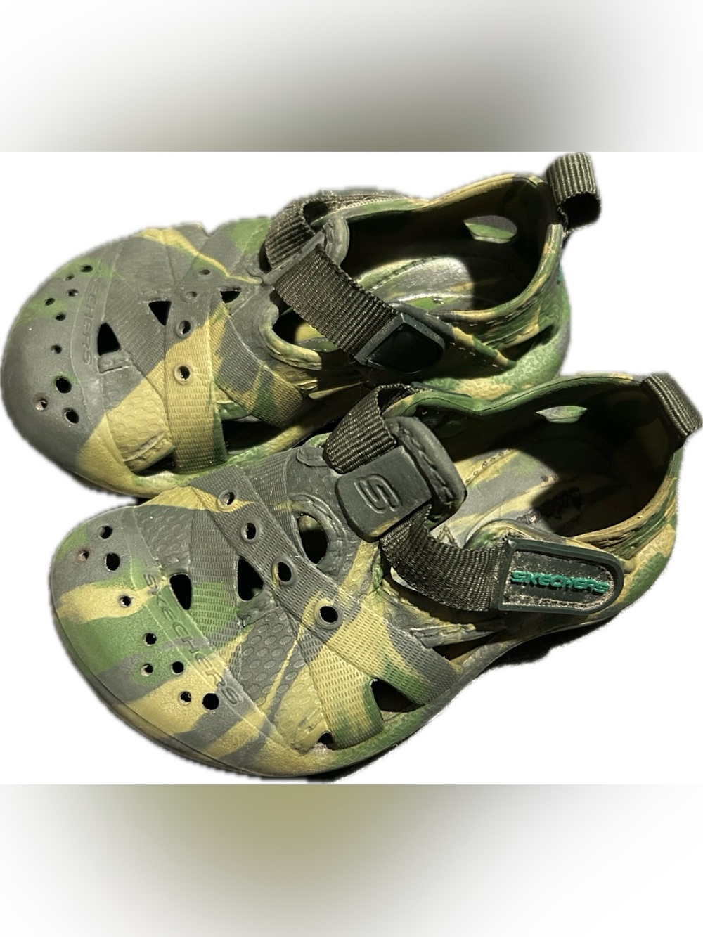 Skechers Foamies Koolers-Swurlz Camo Water Shoes Toddler Size 5